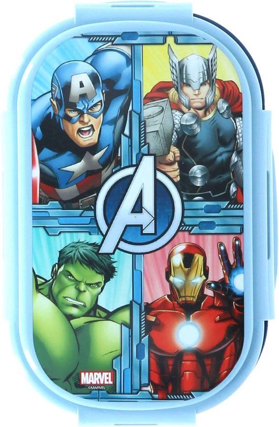 Avengers Lunchbox met bestek - Multi Colour - PVC