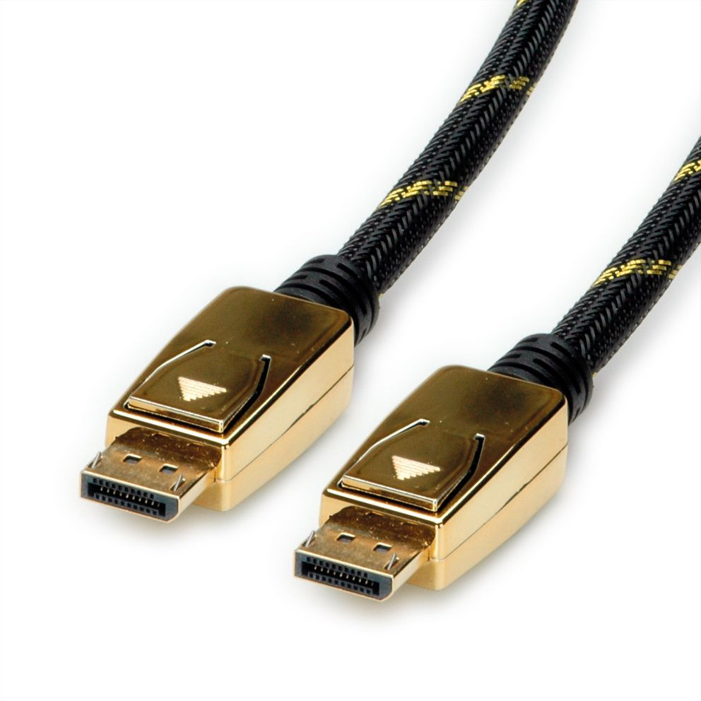 ROLINE 11.04.5920 - HDMI-kabel - 1 m - Zwart, Goud