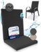 Beautissu QD-NL Premium Coussin de chaise de jardin Bas dossier 105x48 cm 100% imperméable résistant aux intempéries séchage rapide résistant aux UV anthracite