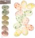 Merkloos / Sans marque Decoratie paaseieren met spetters - 30x stuks - Paasversiering - Pasen - kunststof - 7 cm