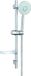 Sanilux Glijstangset Yara Rainshower verstelbare handdouche Inclusief doucheslang 150cm Chroom Messing