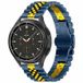 Samsung Stalen band - Donkerblauw met goud - Samsung Galaxy Watch Active 2