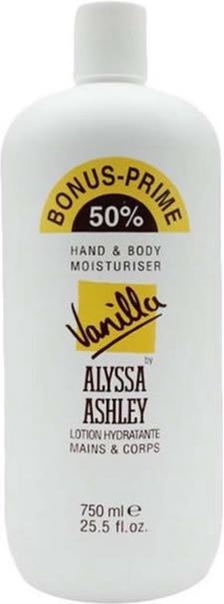 Alyssa Ashley Vanilla Hand And Body Moisturiser 750 Ml