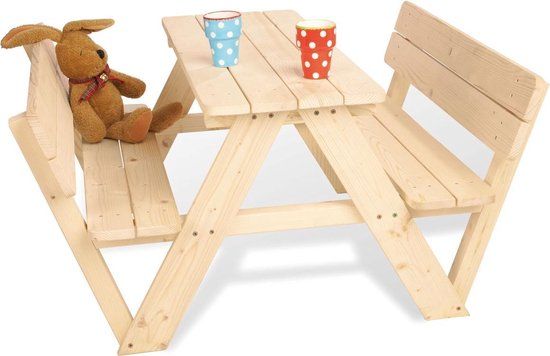 Pinolino Kinderpicknicktafel Nicki - Hout - 4 personen