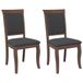 VidaXL Eetkamerstoelen met kussens 2 st massief hout rubber bruin