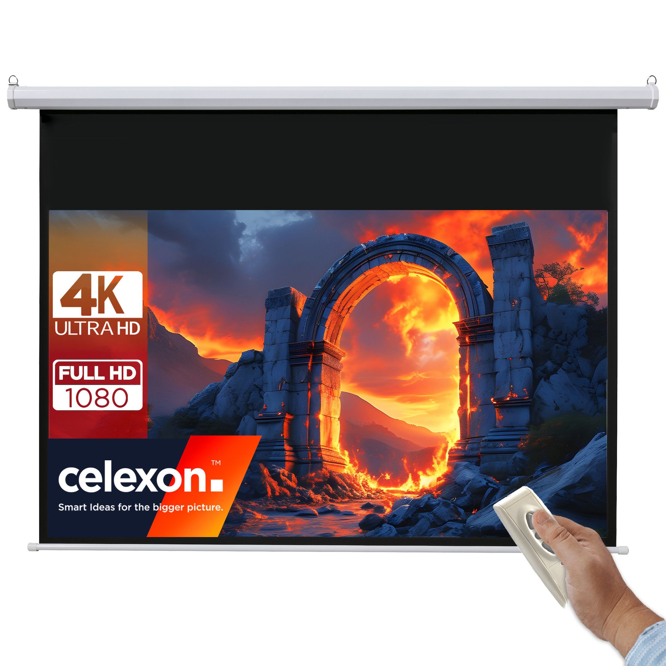 Celexon Basic Elektrisch Projectorscherm 240x135cm - 108" - 16:9