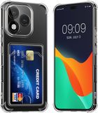 kwmobile Hoesje met kaarthouder voor HONOR 400 Lite - telefoonhoesje met kaartsleuf - Soft Case - beschermhoesje in transparant