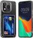 kwmobile Hoesje met kaarthouder voor HONOR 400 Lite - telefoonhoesje met kaartsleuf - Soft Case - beschermhoesje in transparant