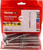 Fischer DuoXpand 10 x 80 FUS Universele pluggen met verzonken kop (10 stuks)