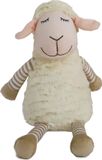 Boony hondenspeelgoed schaap pluche beige met piep eco 34 cm