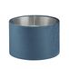 Searchlight Velvet Drum - abat-jour - Ø 28 x 18 cm - bleu-vert et argenté