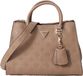 Guess Cresidia Society Satchel DONKER TAUPE