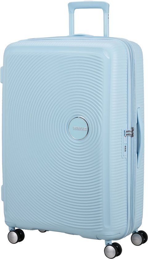 American Tourister Soundbox Spinner 77/28 TSA EXP Trolley Pastel Blue