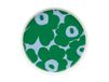 Marimekko Assiette Unikko Ø20 cm Blanc-vert-bleu clair