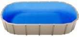 Liner de piscine ovale, 375 x 732 cm. Liner de piscine UniBead pour une hauteur de paroi de 120 cm, en vinyle de haute qualité, bleu