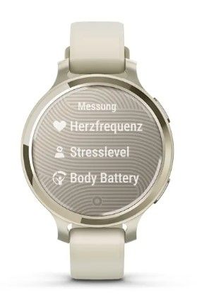 Garmin Lily 2 Active Smartwatch - Lunar Gold with Bone Silicone Band