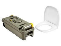 Thetford Verse sets voor Thetford toiletten met handgreep en wielen, set verschillende modellen voor mobiele campingtoiletten, opfrissen, fecaliëntank, deksel
