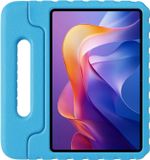 HappyCase Housse de tablette pour enfants Convient pour Xiaomi Redmi Pad 2 / Xiaomi Pad SE | Housse adaptée aux enfants | Housse de protection | Housse pour enfants | avec poignée et support | Bleu