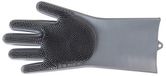 Pfiff 102757 Poetshandschoen, siliconen noppen washandje massagehandschoen paard, grijs