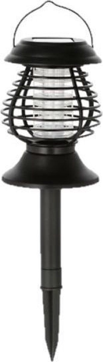 CEPEWA Solar Tuinlamp/Prikspot Anti-Muggenlamp - Zonne-energie - 43 cm - Zwart