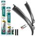 HEYNER® Essuie-glace pour ORA FUNKY CAT 09.2022 - 10.2026, Essuie-glace plat HYBRID, Aérodynamique & Flexible, Revêtement nanographite