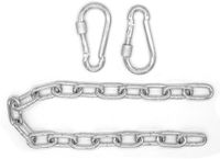 AMANKA 230kg Ophangketting met Karabijnhaken - 50cm Ophanging - Grijs Metaal