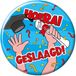 Paper dreams Button klein - School geslaagd cartoon