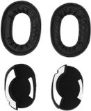 Merkloos / Sans marque Dailygoods - Vervangende Oorkussens voor Elite 85h Hoofdtelefoon - Zwart Leer & Geheugenschuim