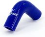 Bonrath Siliconen slang 90 graden bocht - Blauw - Lengte:50mm - Ø22mm