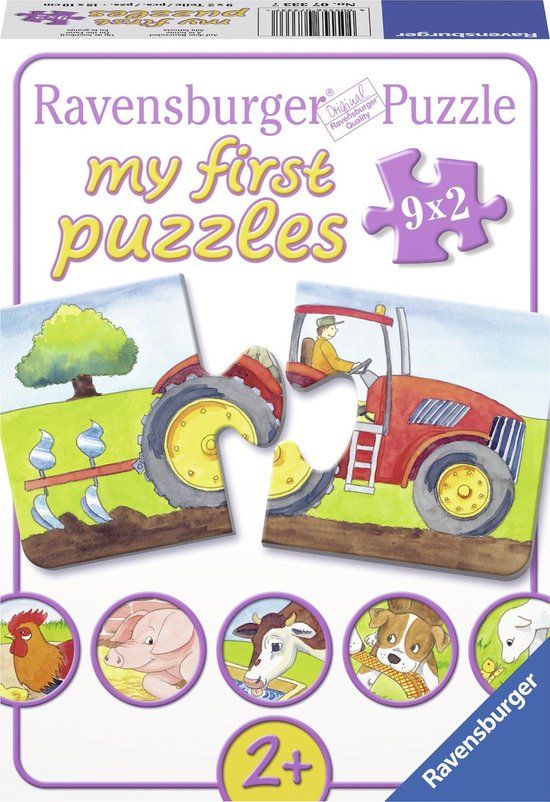 Ravensburger Op de boerderij Puzzel - 3+ jaar