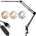 LUMILED Lampe de bureau LED, 8W, bras réglable, noir