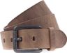 Vanzetti Leren riem Denim Love 40mm Full Leather Belt W100 Mid Brown bruine