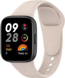 By Qubix Qubix - Siliconen bandje - Beige - Geschikt voor Xiaomi Redmi Watch 3