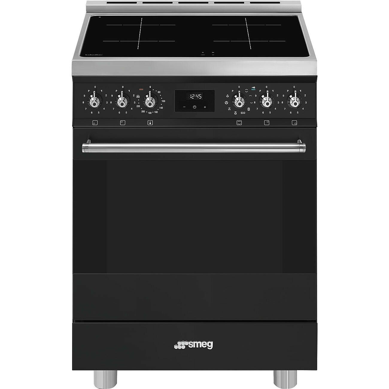 Smeg Symphony C6IPMBM2 - Inductie fornuis - Zwart