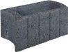 Gardenlux 5 stuks! Ovalflor zwart 40x21x20 cm