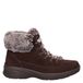 Skechers Glacial Ultimate suède veterboots met plateauzool - bruin
