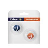 Wilson RG Eiffel Tower DAMPENER Blue Wh tennisgrepen en andere volwassenen, uniseks, blauw/oranje/wit, geen maat