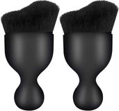Brosse de detailing automobile haut de gamme sans marque - Lot de 2 pièces - Noir