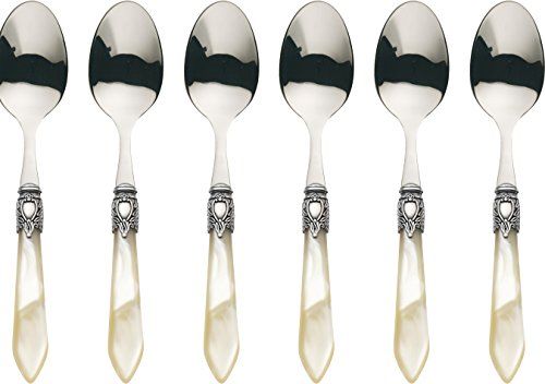 Bugatti Oxford OXBAM-N3207 koffielepels set van 6 - ivoorkleurig