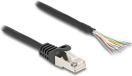Delock Cable RJ50 male to open wire ends S/FTP 3 m black