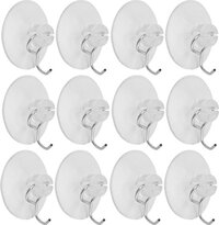 40x Zuignap haakjes 3,5 cm - Transparant - Kunststof - Humbert