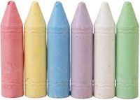 CEPEWA Stoepkrijt XL - 6x stuks - kleurenmix