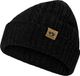 MowMow Muts Merino - Beanie - Kabelpatroon - Zwart