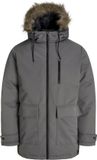 JACK&JONES JJCHARLIE DETACHABLE FAUX FUR PARKA Heren Buitenjassen Grijs S