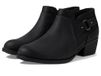 Clarks Women's Charlten Grace Ankle Boot, Black Oily, 9
