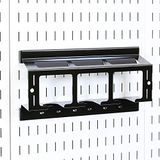 Wall Control Boorhouder elektrisch gereedschap opbergrek - compacte slagboorbatterij elektrisch gereedschap Pegboard Organizer Pegboard (zwart)