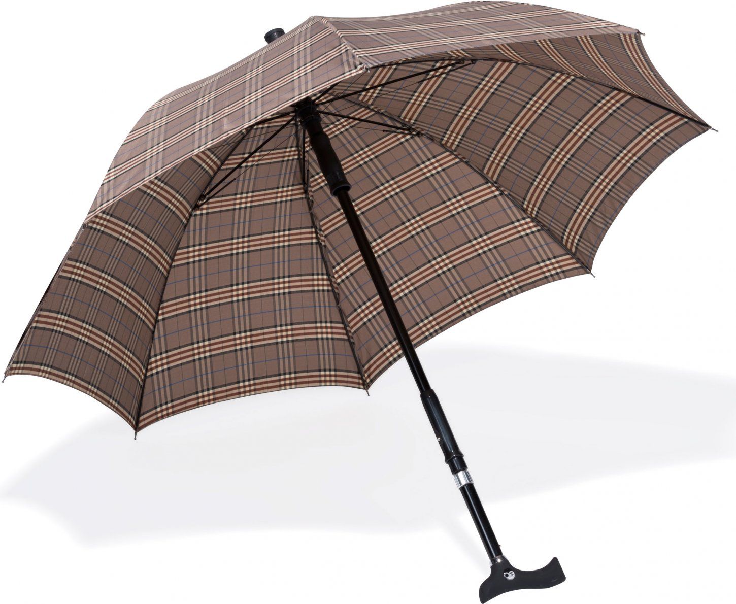 Ossenberg Paraplu Wandelstok Beigebruin - 4250415627866