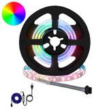 VidaXL Led-strip 2 stuks zwart en transparant koper en kunststof
