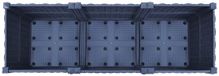 vidaXL Plantenbak met wielen Blauwgrijs 120 x 40 x 44 cm Kunststof
