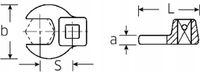 Stahlwille Klauwsleutel 3/8" 1 1/4" Plat